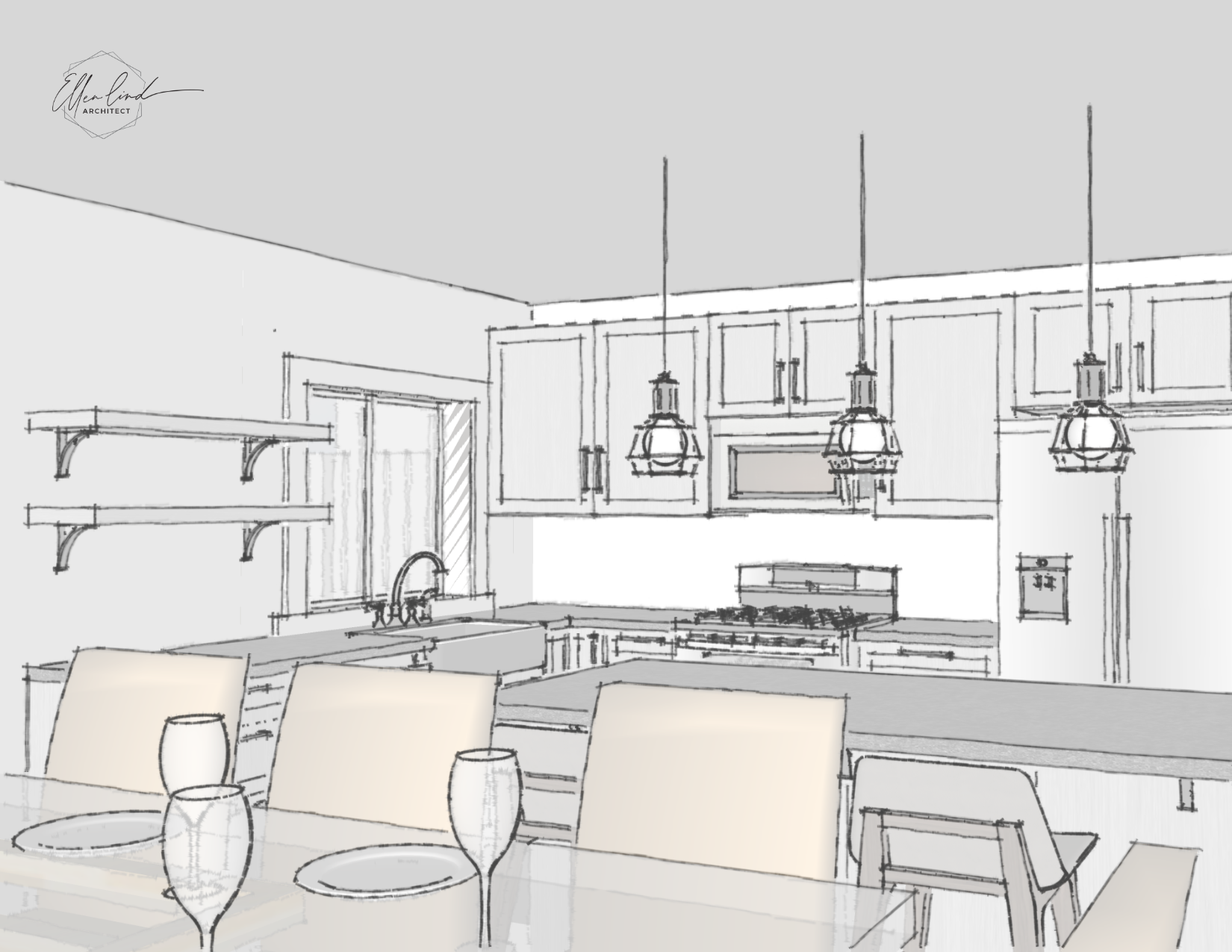 Kitchen Addition Rendering