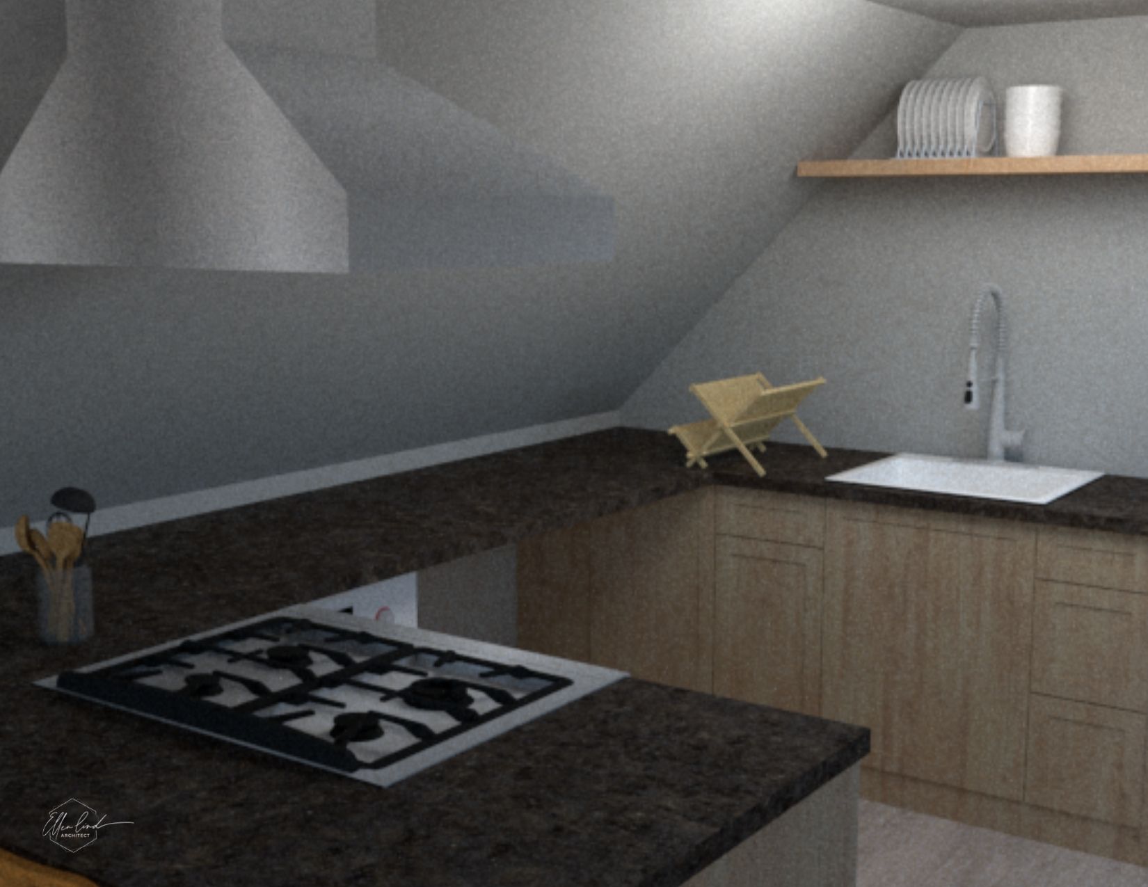 Denver Attic ADU Kitchen