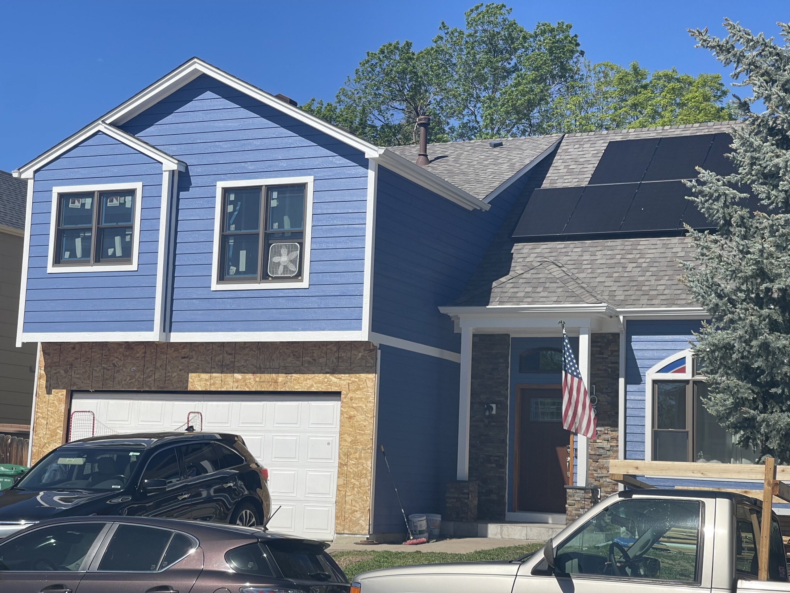 Westminster Colorado Over Garage Addition Construction Front